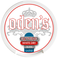 Снюс Oden`s Extreme white dry slim cold 22 mg (крижана м'ята)